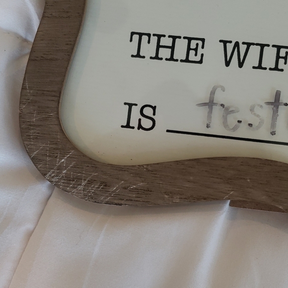Welcome Wifi Password Picture Frame Sign - Picture 3 of 3